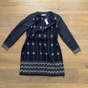 LOFT Long Sleeve Shirt Dress - NEW WITH TAGS